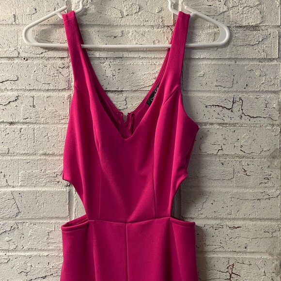 Crystal Sky Hot Pink Cutout Jumpsuit - XS - Barbiecore Chic ๐๐ฅ - Picture 2 of 10
